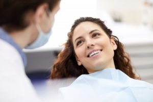 woman in dental chair